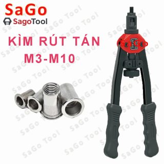 Kìm Rút Tán Ecu M3-M10 – Gắn Ốc Tán, Đai Ốc, Đinh Tán Ren Trong Nhanh Chóng