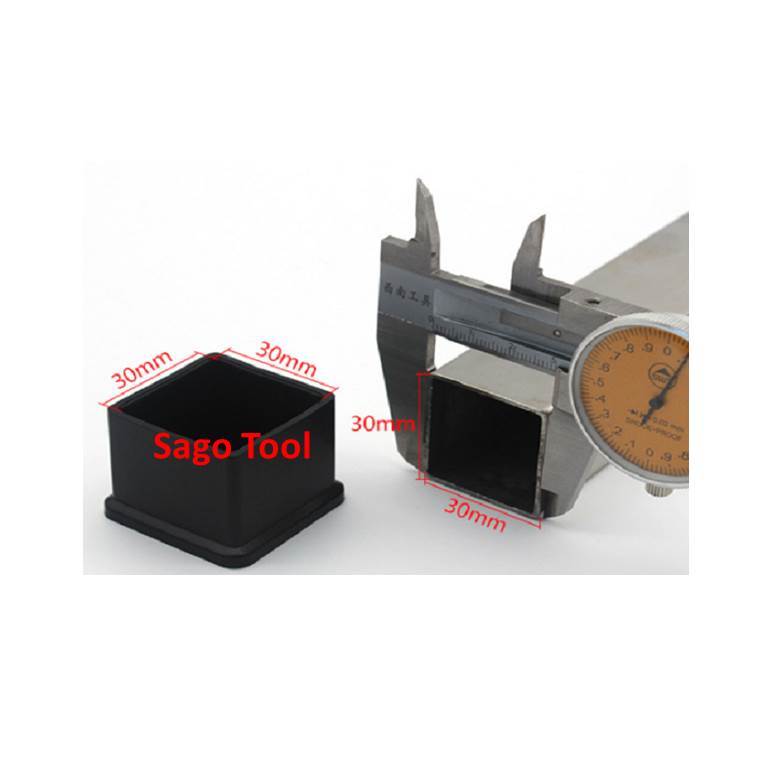 Đầu bịt ngoài cho sắt hộp vuông 25-60, đầu bịt chân bàn ghế loại nhựa (5 cái) - Ảnh 4