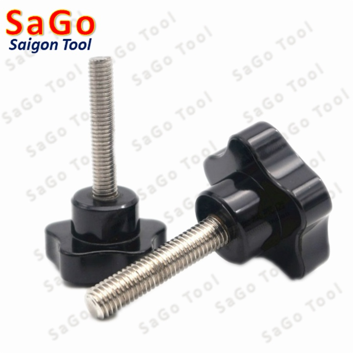 Núm vặn tay hoa mai ren ngoài Inox 304 loại dày - Ảnh 6
