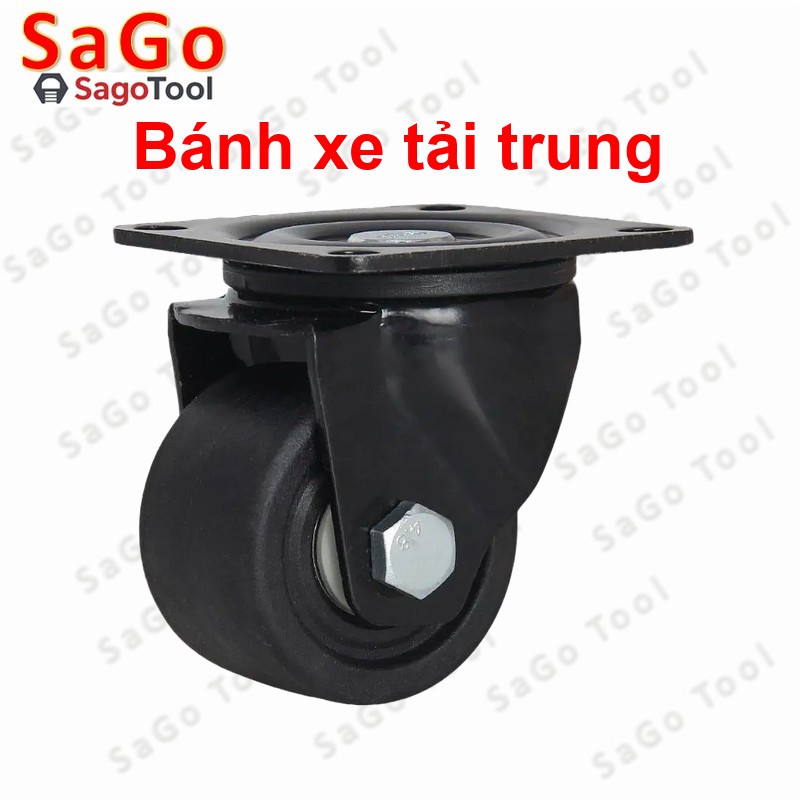Bánh xe đẩy hàng chịu tải trung, bánh xe công nghiệp tải trung 100-220 kg - Ảnh 9