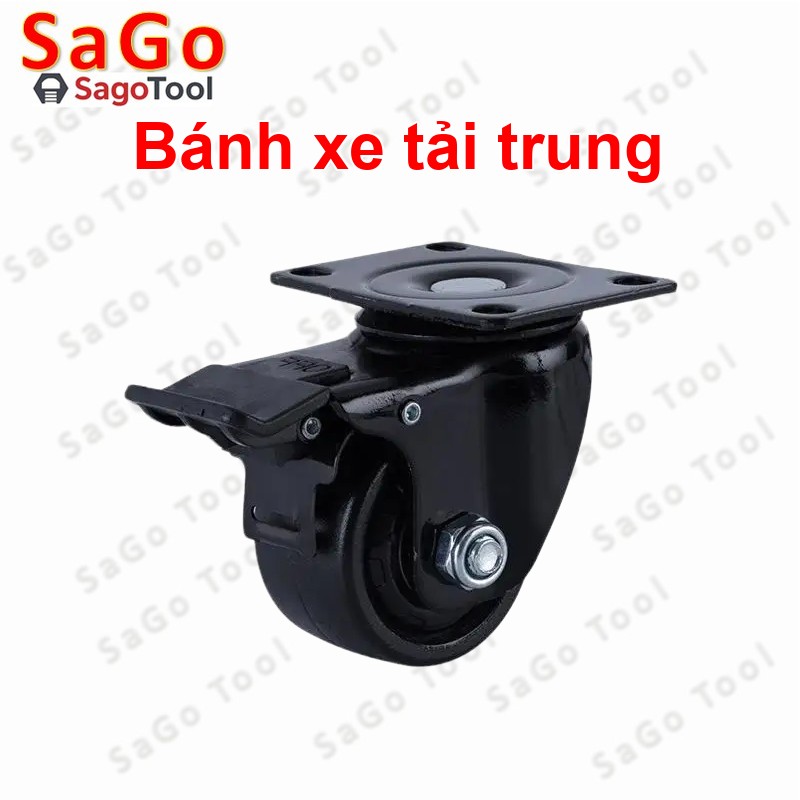 Bánh xe đẩy hàng chịu tải trung, bánh xe công nghiệp tải trung 100-220 kg - Ảnh 10
