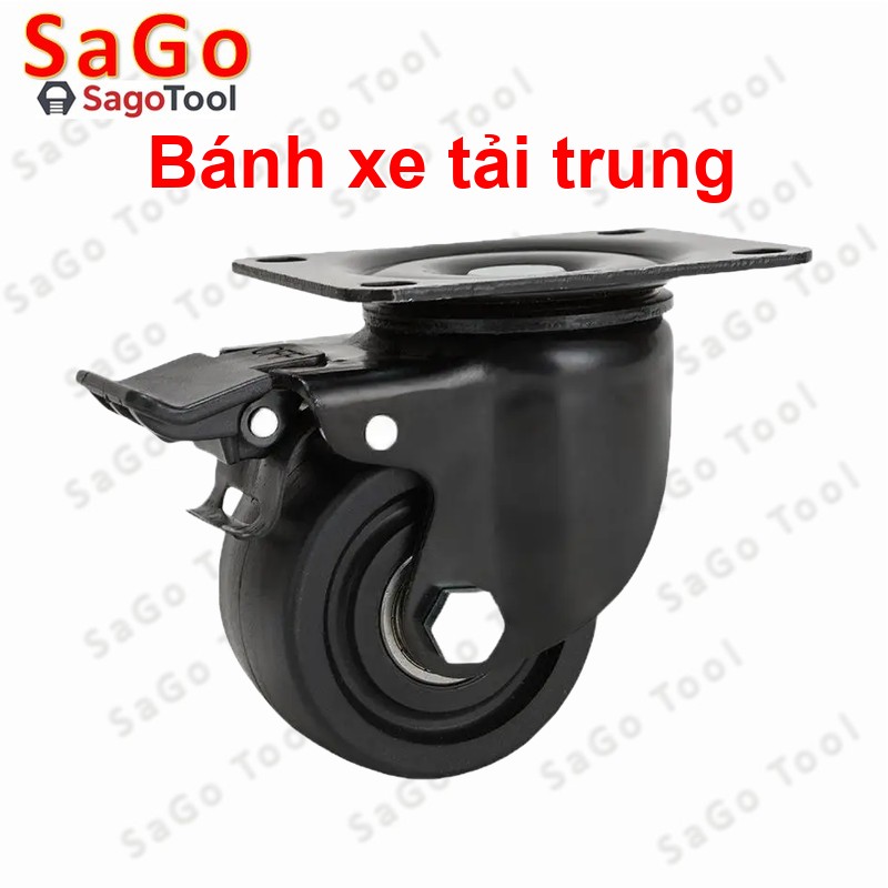 Bánh xe đẩy hàng chịu tải trung, bánh xe công nghiệp tải trung 100-220 kg - Ảnh 11