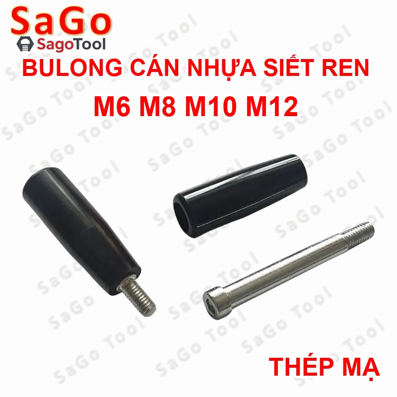 Tay vặn nhanh, bu lông cán nhựa siết ren size M6 M8 M10 - Ảnh 3