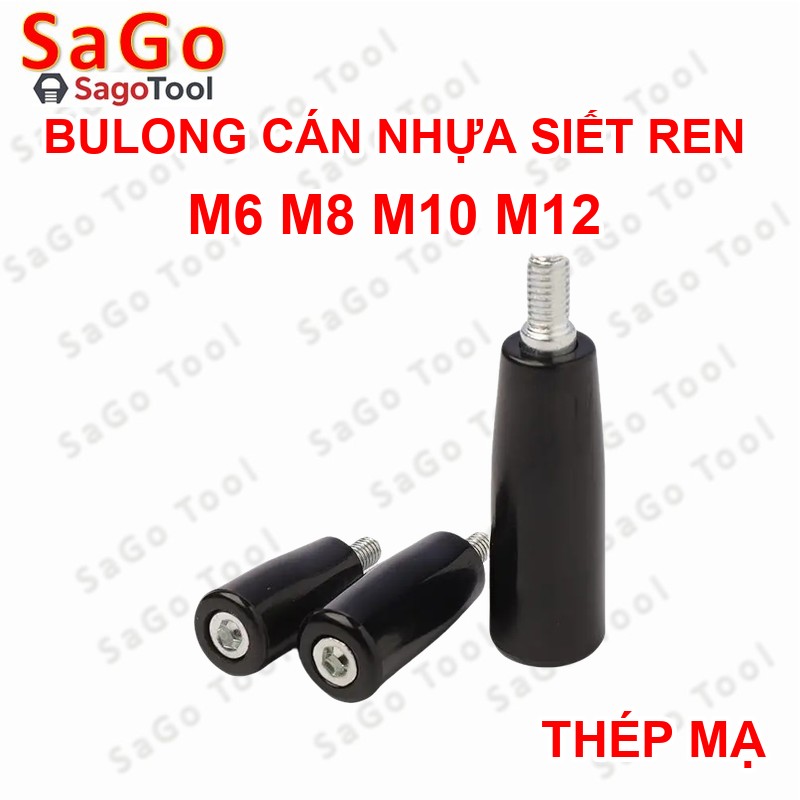 Tay vặn nhanh, bu lông cán nhựa siết ren size M6 M8 M10 - Ảnh 5