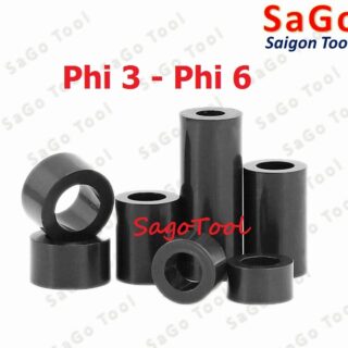 Vòng Đệm Nhựa ABS Nylon màu đen lỗ 3ly 4ly 5ly 6ly (10-20 cái)