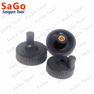 Tay xoay nhựa có khía và núm xoay