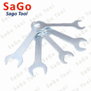 Cờ lê mỏng 2 đầu vặn ốc tiện dụng chất liệu thép mạ kẽm dày 2.5mm đủ size