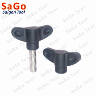 Tay vặn hai cánh có ren inox 304