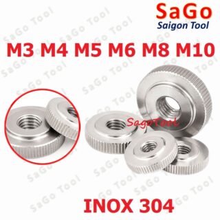 Núm vặn ren tròn inox 304 size M3 M4 M5 M6 M8 M10 loại tốt