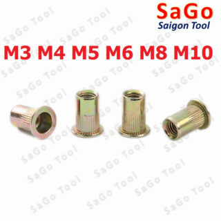 Tán ecu rút thép mạ size M3 M4 M5 M6 M8 M10