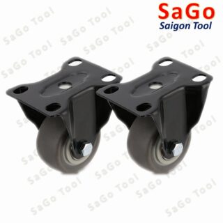 Bánh xe đẩy loại cố định 40mm 50mm, bánh xe đẩy hàng chịu tải nhẹ
