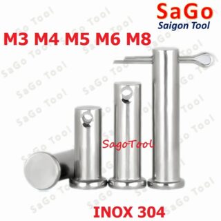 Trục gài chốt chẻ, chốt định vị bắt chốt chẻ size 3ly 4ly 5ly 6ly 8ly