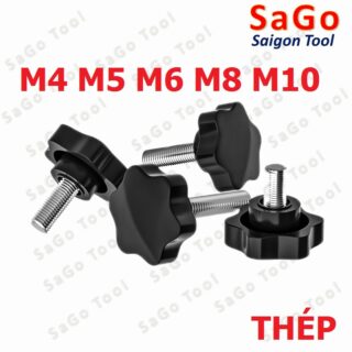 Núm vặn tay bông mai nhựa ren M4 M5 M6 M8 M10 bằng thép