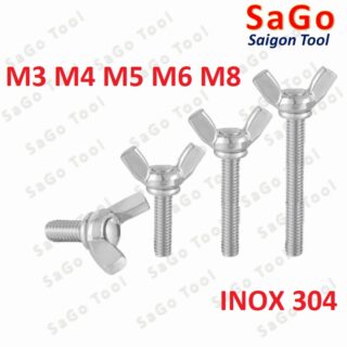 Bulong tai hồng inox 304 M3 M4 M5 M6 M8 M10 Bu lông cánh chuồn (2-3 con)