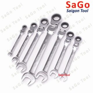Cờ lê bánh cóc 2 đầu khớp xoay 6-24mm – tự động đảo chiều, đa năng tiện lợi