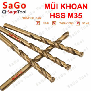 Mũi Khoan Inox M35 Cobalt HSS Phi 5-12mm | Dùng Cho SUS304, Thép Cứng