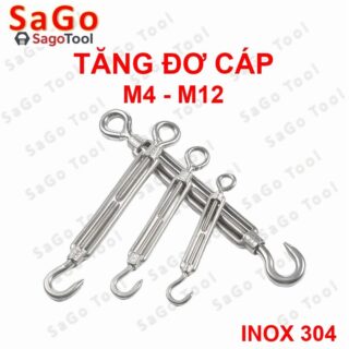 Tăng đơ cáp inox 304 M4 M5 M6 M8 M10 M12 - Tăng đơ căng dây cáp