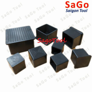 Đầu bịt ngoài cho sắt hộp vuông 25-60, đầu bịt chân bàn ghế loại nhựa (5 cái)