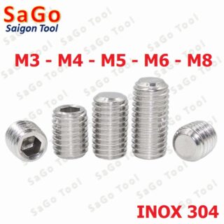 Vít trí lục giác chìm INOX 304 - Ốc cấy lục giác âm các loại 10 Con