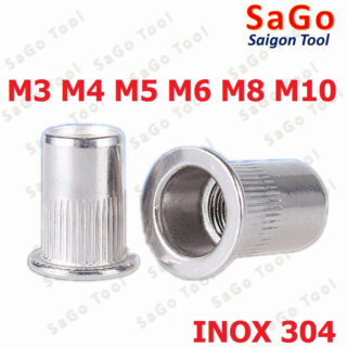 Tán ecu rút inox 304 size M3 M4 M5 M6 M8 M10 loại tốt
