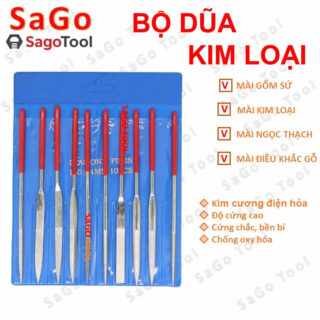 Bộ dũa kim loại mạ kim cương điện hóa mini – mài hợp kim, thép, inox –  size 140 - 160 - 180mm