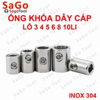 Ống khóa, kẹp dây cáp inox 304 - Ống nối trục inox phi 3 4 5 6 8 10mm