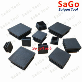 Đầu bịt trong cho sắt hộp vuông 13-60, nắp bịt chân bàn ghế loại nhựa (5 cái)